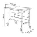 Mesa de trabajo con sistema de drenaje, depósito y cajón - JBM Suministros Industriales GT