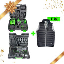 Set pistola impacto a batería + Jgo vasos hexagonales + REGALO  -  JBM Suministros Industriales GT