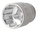 Juego de vasos de 1/2" con perfil estriado en mm y carraca - 24 piezas - BAHCO Suministros Industriales GT
