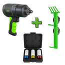 Kit pistola de impacto + Vasos impacto + Colgador imantado  -  JBM Suministros Industriales GT