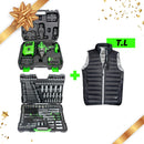 Set pistola impacto a batería + Jgo vasos hexagonales + REGALO  -  JBM Suministros Industriales GT