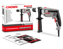Taladro electrónico percutor 600W  -  CROWN PROFESSIONAL CROWN PROFESSIONAL Taladro eléctrico