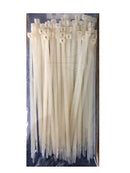 Brida Nylon Blanca con lengüeta Inoxidable 4,5x186 mm (Pack 100 unidades)