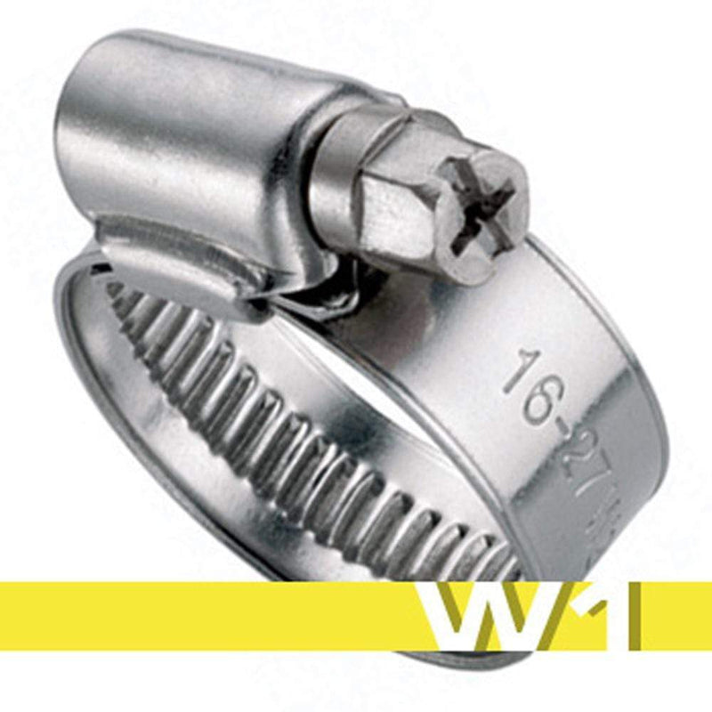 Abrazadera metálica sin fin W1 DIN 3017 9mm GT (Caja 100 uds)