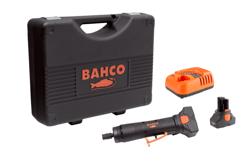 Kit amoladora inalámbrica con pinza de sujeción de 6 mm, 14,4 V - BAHCO BAHCO Amoladora a batería