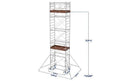 Andamio con plataforma SYSTEM 100X200 - Marchetti Marchetti Andamio