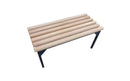 Banco con base de acero y listones de madera 1500MM - METALWORKS Metalworks banco vestuario