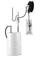 Conjunto bomba PM2 3:1 mural con enrollador y contador para bidón o contenedor Samoa Bomba neumatica