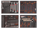 Composición 202 herramientas para carro 4 cajones Bahco