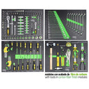 Carro de herramientas 7 cajones Gris con 172 piezas - JBM JBM Carro herramientas