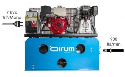 Compresor gasolina con generador NB7/13G/50 Honda  -   AIRUM airum Compresores