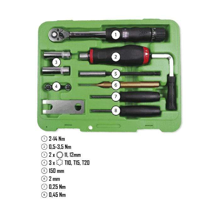 Kit de herramientas para montaje y desmontaje de válvulas TPMS - JBM JBM Desmontador valvulas