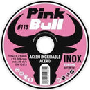 Pack 25 uds. Disco de corte para acero e inoxidable 115x1mm Pink Bull