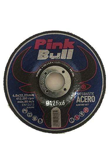 Disco de desbaste para acero 125x6mm Pink Bull
