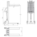 Apilador manual 1.000Kg - Gayner Gayner elevador