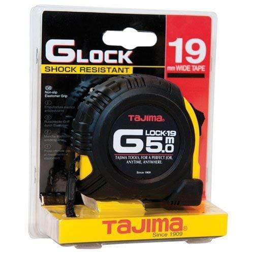 Tajima G9P50MY G9P50MY-Cinta métrica Resistente a Impactos (5 m x 19 mm), negro