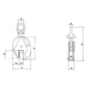 Garra de elevación vertical articulada GEV/A -  GAYNER Gayner garra