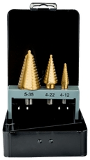 Juego brocas escalonadas acero rápido - BAHCO BAHCO Juego brocas