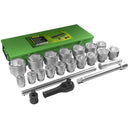Juego autoclé con 22 piezas de 1" Hexagonal - JBM JBM Juego de vasos