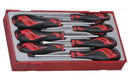 Juego de destornilladores planos 7 piezas TT917N - Tengtools Tengtools Juego destornilladores