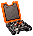 Juego carracas y vasos 1/4-3/8-1/2 138 piezas Bahco BAHCO Juego vasos S138