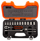 Juego de vasos 1/4", con perfil hexagonal - BAHCO BAHCO Juego vasos