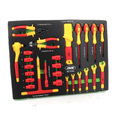 Módulo herramientas aisladas VDE 26 Piezas  -  JBM JBM Kit herramientas