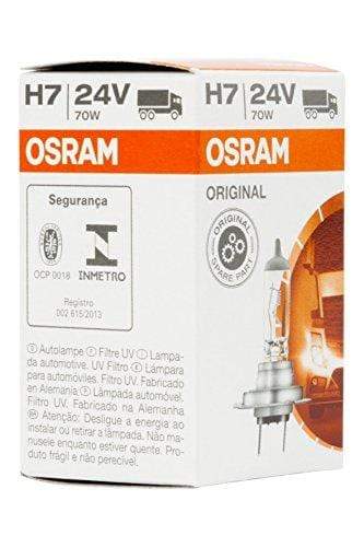 Osram O724 Lámpara Halogen Original 64215 PK26d 24V 70W H7 [1 Unidad]