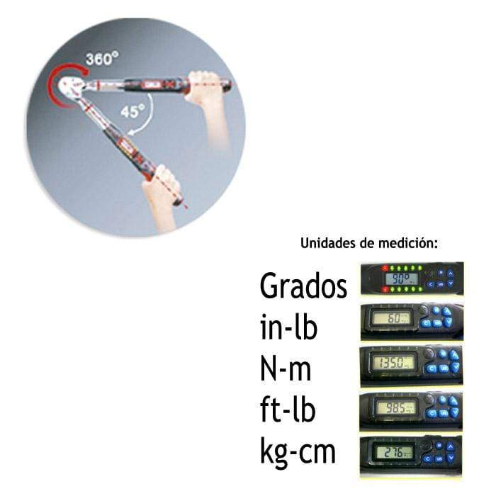 Llave dinamométrica digital - JBM JBM Llave dinamométrica