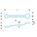 Llave estrella contraacodada 55A Facom
