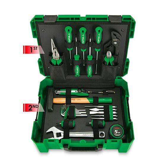 Maleta profesional ABS con 104 herramientas - TOPTUL Toptul maleta herramientas