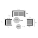 Conjunto Barcelona Ehlis Mobiliario jardín
