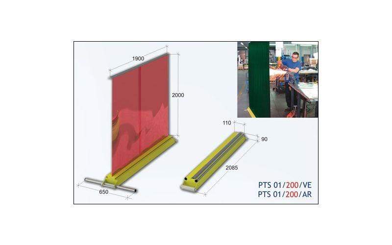 Panel protector de soldadura color naranja - Metalworks Metalworks Protección soldadura