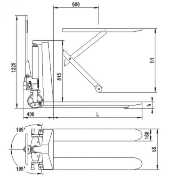 Transpaleta de tijera - GAYNER Gayner Transpaleta