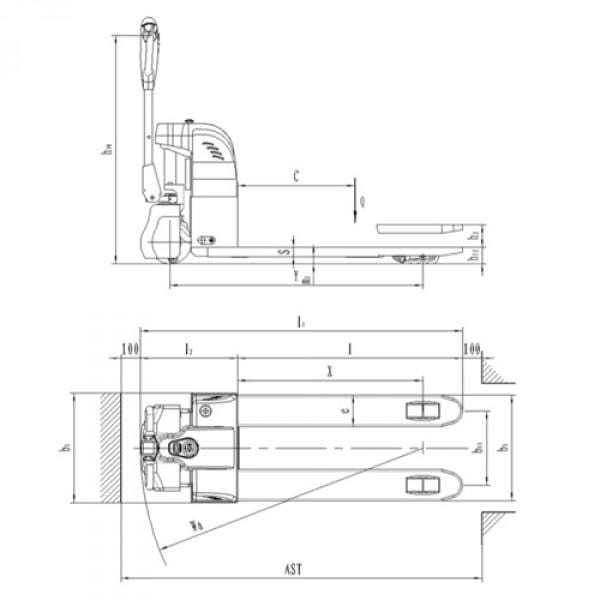 Transpaleta de tijera eléctrica - GAYNER Gayner Transpaleta