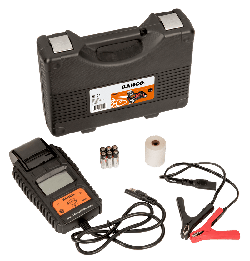 Comprobador electrónico baterías 6V y 12V con impresora Bahco